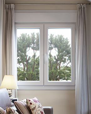 ventana de PVC en salón ventana PVC
